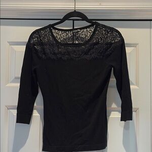 Elegant Black Lace Women's sweater